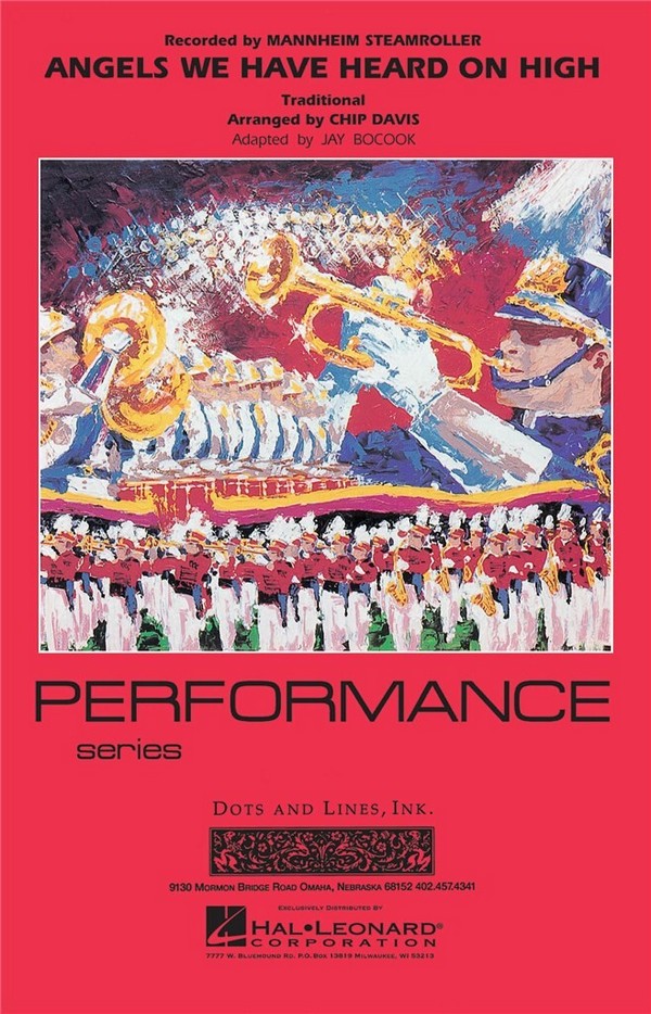 Chip Davis, Angels We Have Heard on High&nbsp;&nbsp;Marching Band&nbsp;&nbsp;Partitur + Stimmen