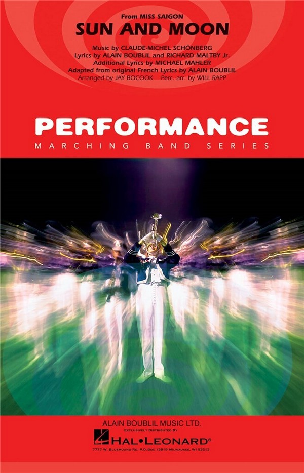 Alain Boublil_Claude-Michel Schönberg_Richard Maltby Jr., Sun and Moon&nbsp;&nbsp;Marching Band&nbsp;&nbsp;Partitur + Stimmen