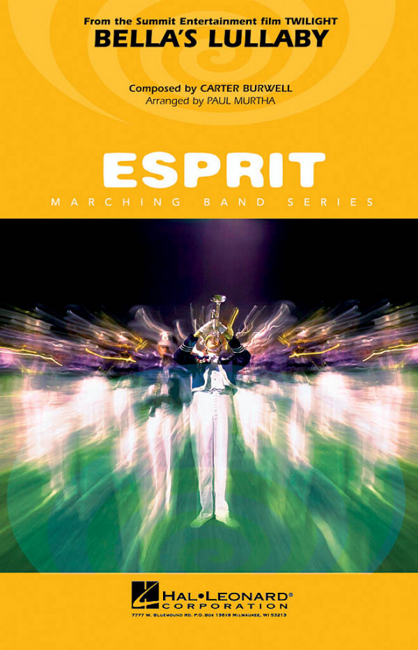 Carter Burwell, Bella's Lullaby (from Twilight)&nbsp;&nbsp;Marching Band&nbsp;&nbsp;Partitur + Stimmen
