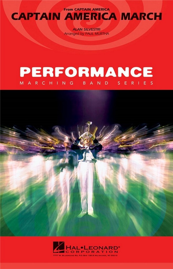 Alan Silvestri, Captain America March&nbsp;&nbsp;Marching Band&nbsp;&nbsp;Partitur + Stimmen