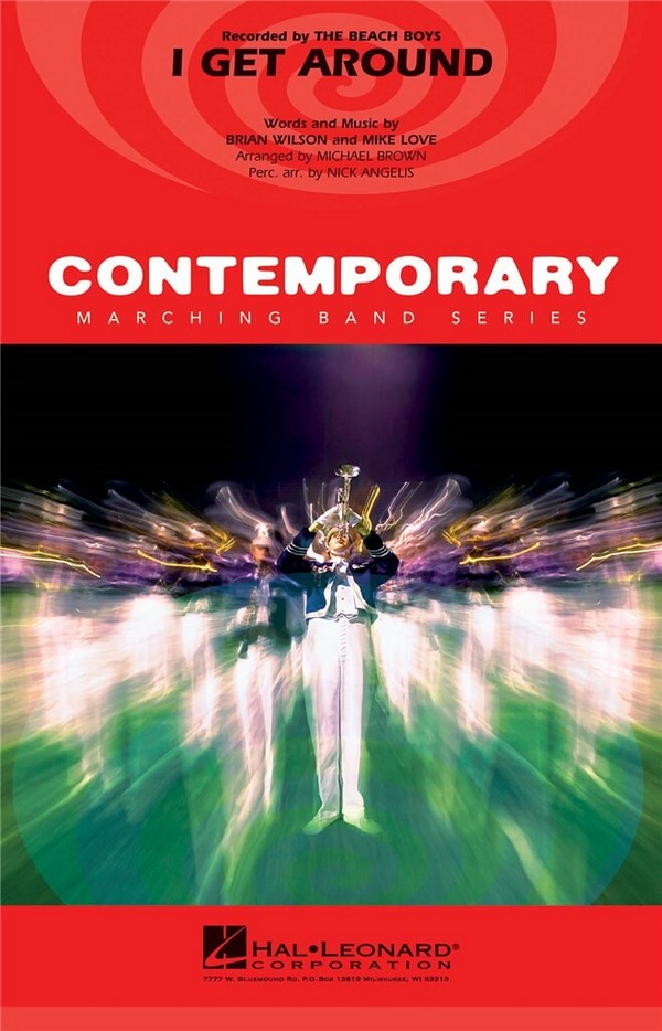 Brian Wilson, I Get Around&nbsp;&nbsp;Marching Band&nbsp;&nbsp;Partitur + Stimmen