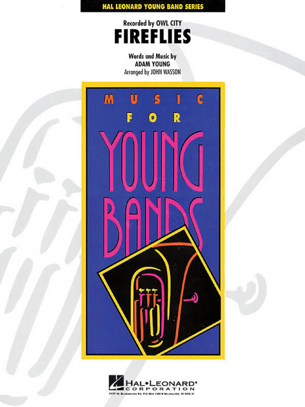 Adam Young, Fireflies&nbsp;&nbsp;Concert Band/Harmonie&nbsp;&nbsp;Partitur + Stimmen
