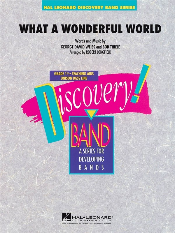 What A Wonderful World  for Concert Band/Harmonie  score and parts