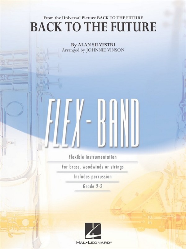 Back to the Future  for 5-part flexible band and opt. strings  score and parts