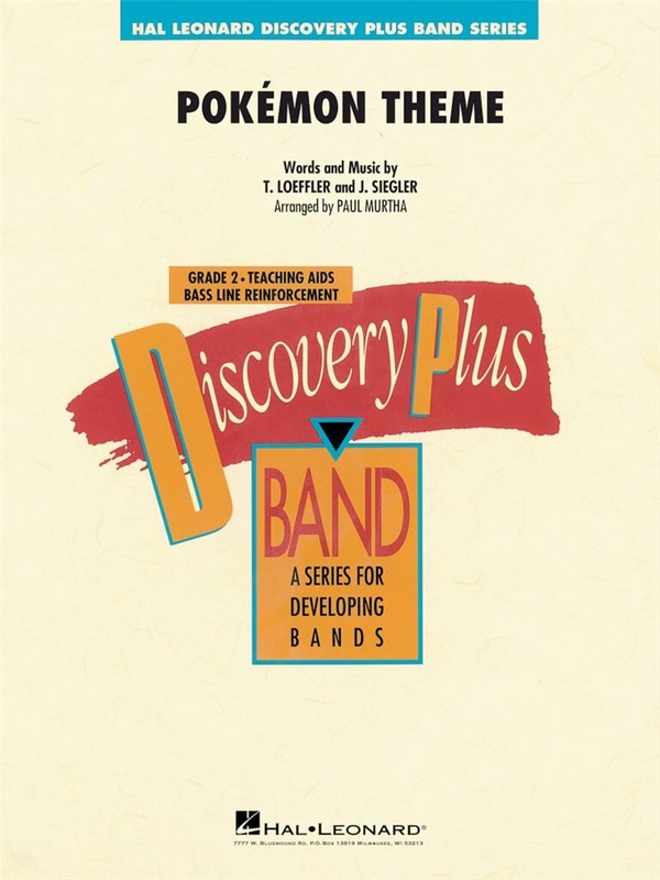 Pokémon Theme&nbsp;&nbsp;for concert band/harmonie&nbsp;&nbsp;score and parts