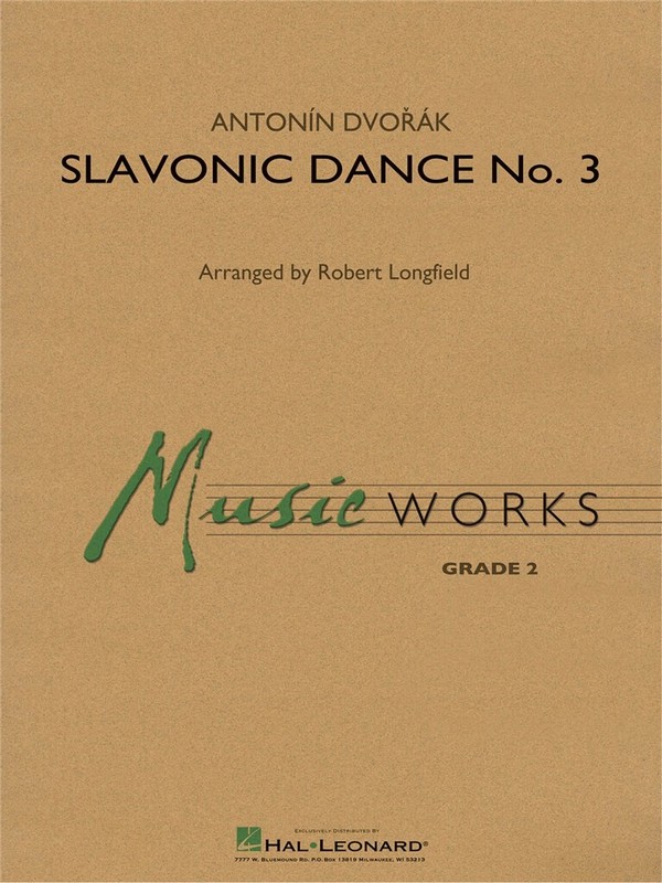 Antonín Dvorák, Slavonic Dance No. 3&nbsp;&nbsp;Concert Band&nbsp;&nbsp;Partitur