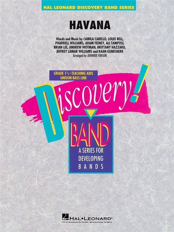 Camila Cabello, Havana&nbsp;&nbsp;Concert Band/Harmonie&nbsp;&nbsp;Partitur