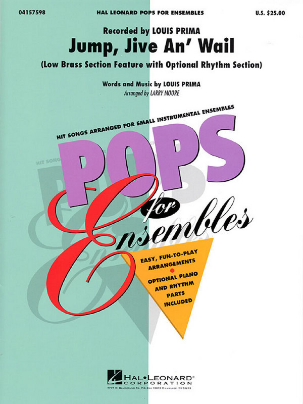 Brian Setzer, Jump, Jive An' Wail&nbsp;&nbsp;Low Brass Ensemble/Rhythm Section&nbsp;&nbsp;Partitur + Stimmen