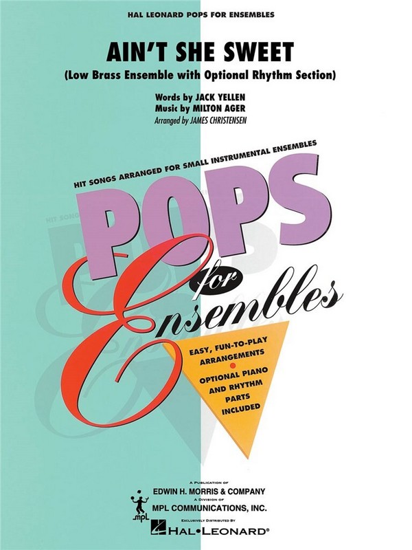 Ain' t She Sweet&nbsp;&nbsp;Tiefes Blechbläserquartett&nbsp;&nbsp;Partitur + Stimmen