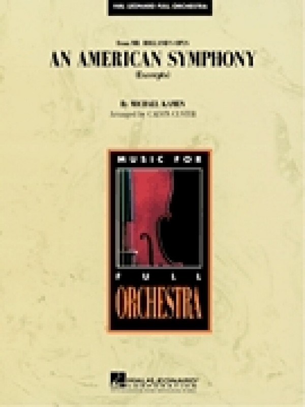 An American Symphony Full Score Excerpts&nbsp;&nbsp;Orchestra&nbsp;&nbsp;Partitur