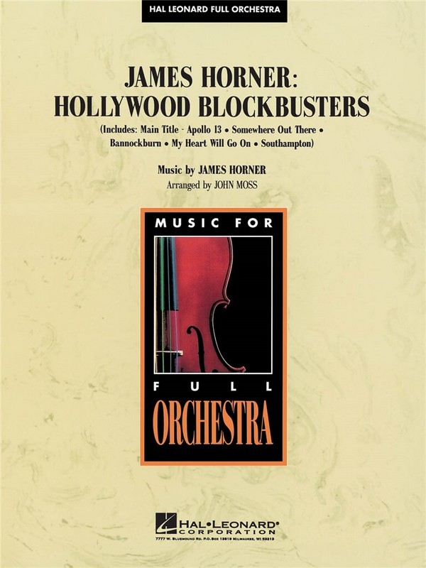 James Horner: Hollywood Blockbusters  for orchestra  score