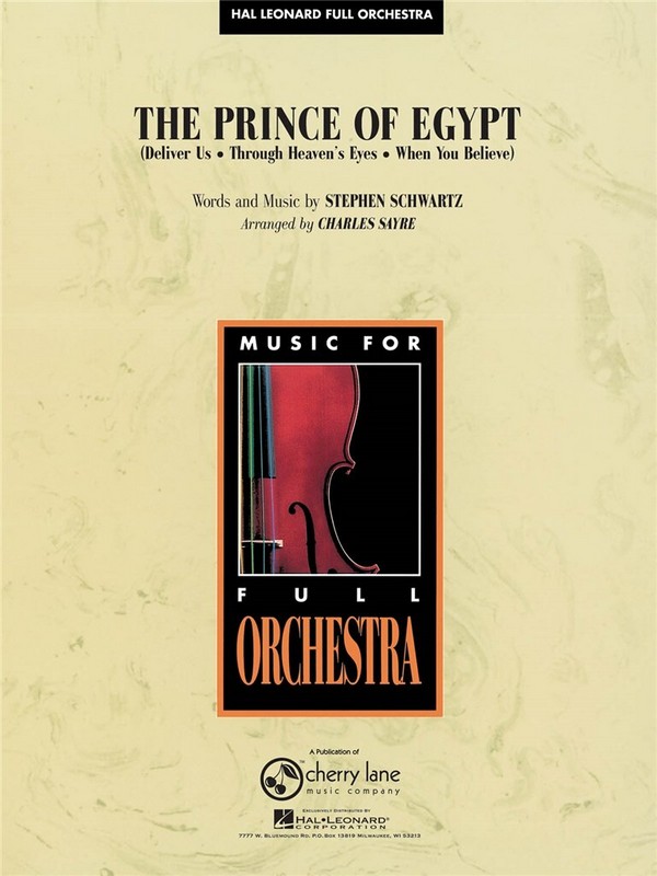 The Prince of Egypt&nbsp;&nbsp;for orchestra&nbsp;&nbsp;conductor