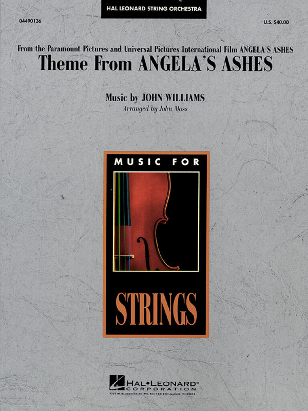 Theme from Angela's Ashes&nbsp;&nbsp;for string orchestra&nbsp;&nbsp;score and parts (8-8-4--4-4-4)