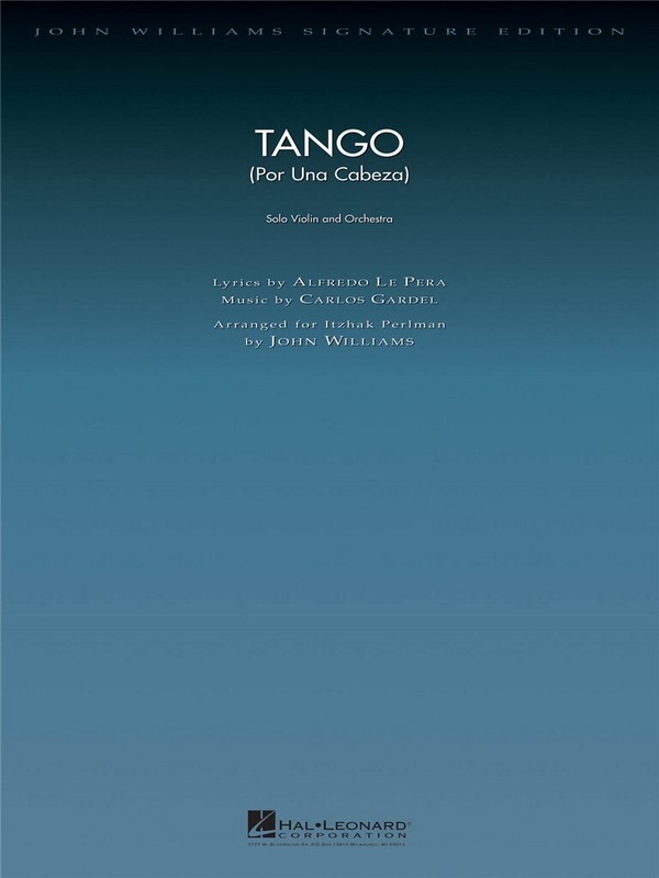 Tango (Por Una Cabeza)  for solo violin and orchestra  score and parts