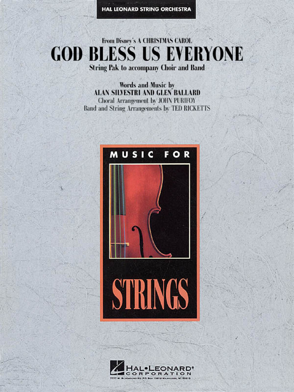 Alan Silvestri, God Bless Us Everyone&nbsp;&nbsp;Streichorchester&nbsp;&nbsp;Partitur