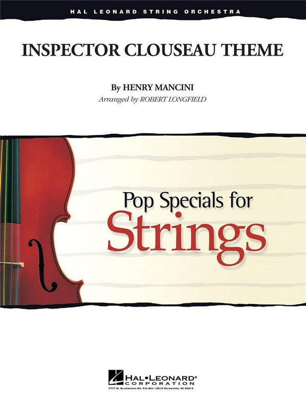Inspector Clouseau Theme  for string orchestra  score and parts