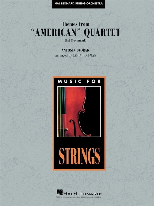 Antonín Dvorák, Themes from American Quartet, Movement 1&nbsp;&nbsp;Streichorchester&nbsp;&nbsp;Partitur