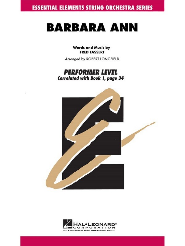 Barbara Ann&nbsp;&nbsp;Streichensemble&nbsp;&nbsp;Partitur + Stimmen