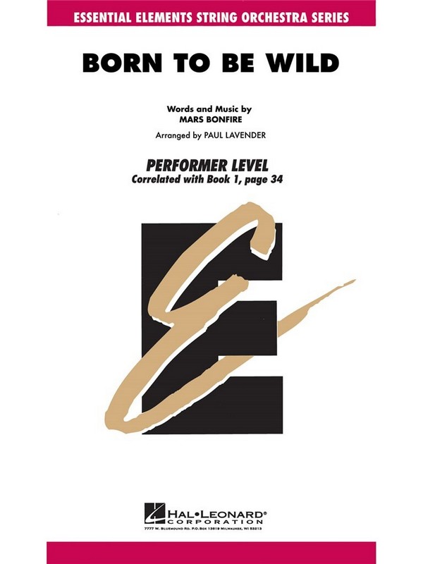 Born to Be Wild&nbsp;&nbsp;Streichensemble&nbsp;&nbsp;Partitur + Stimmen
