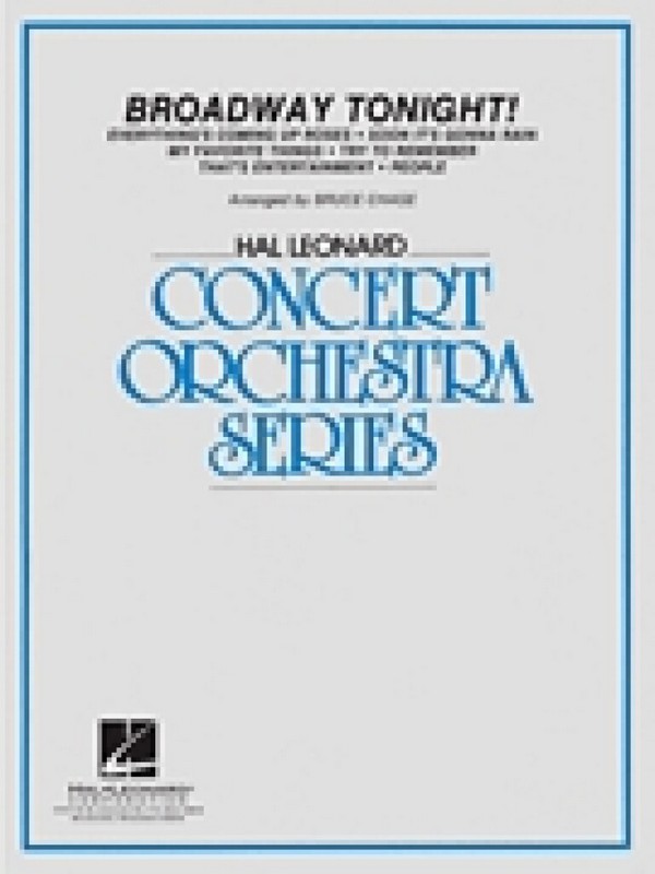 Broadway Tonight&nbsp;&nbsp;Orchestra&nbsp;&nbsp;Partitur