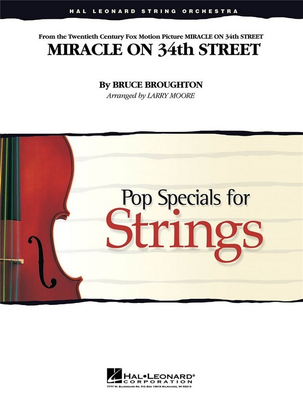 Bruce Broughton, Miracle on 34th Street&nbsp;&nbsp;Streichensemble&nbsp;&nbsp;Partitur + Stimmen