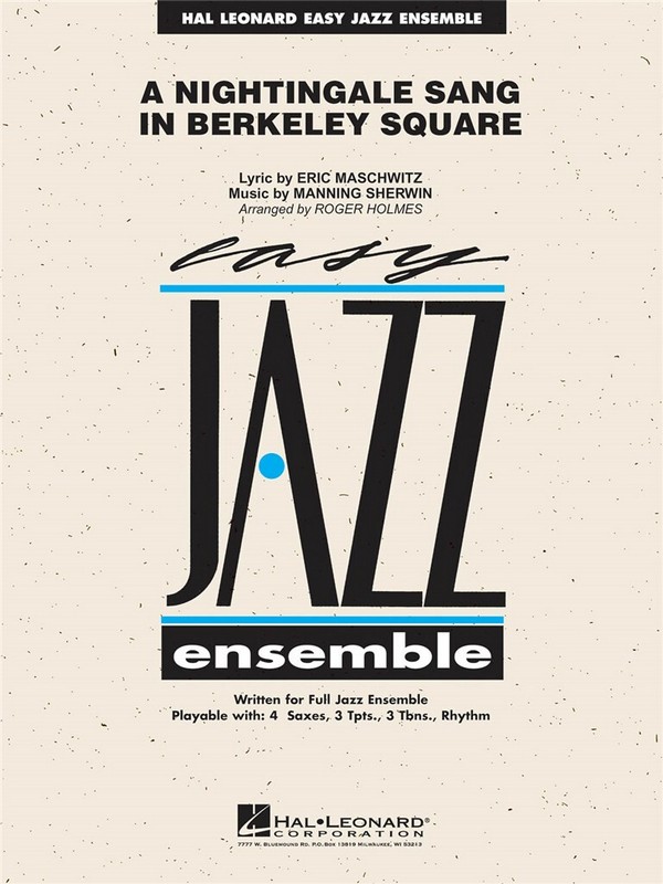 A Nightingale Sang in Berkeley Square&nbsp;&nbsp;Jazz Ensemble&nbsp;&nbsp;Partitur