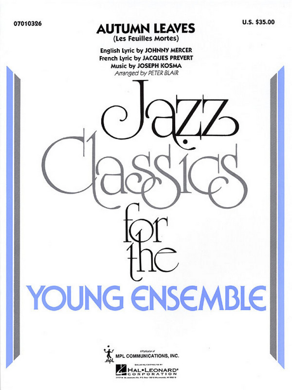 Autumn Leaves&nbsp;&nbsp;Jazz Ensemble&nbsp;&nbsp;Partitur