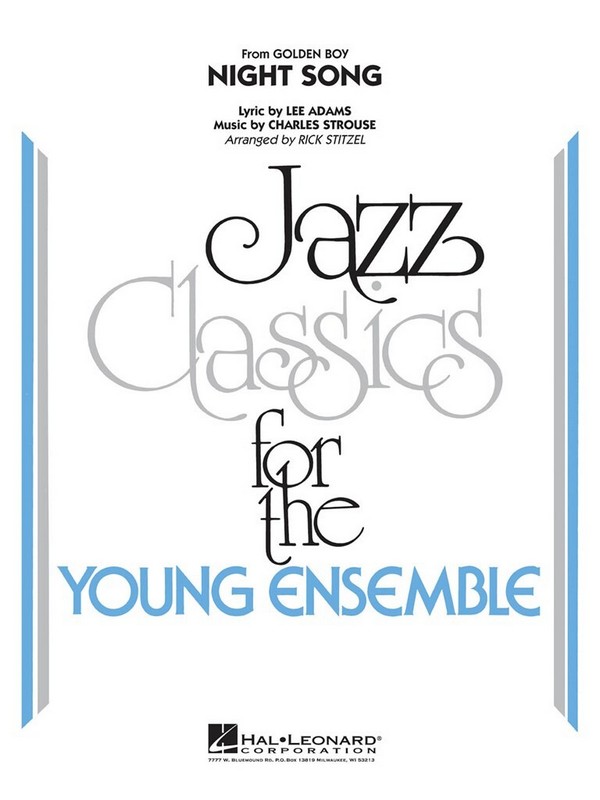 Charles Strouse, Night Song (from Golden Boy)&nbsp;&nbsp;Jazz Ensemble&nbsp;&nbsp;Partitur + Stimmen