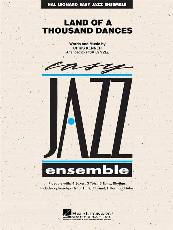Chris Kenner, Land Of A Thousand Dances&nbsp;&nbsp;Jazz Ensemble&nbsp;&nbsp;Partitur + Stimmen