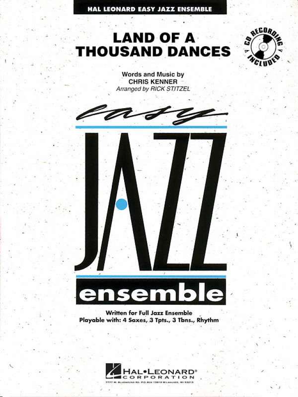 Chris Kenner, Land Of A Thousand Dances&nbsp;&nbsp;Jazz Ensemble&nbsp;&nbsp;Partitur