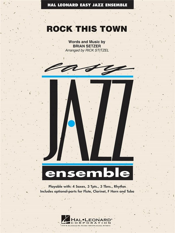 Brian Setzer, Rock This Town&nbsp;&nbsp;Jazz Ensemble&nbsp;&nbsp;Partitur