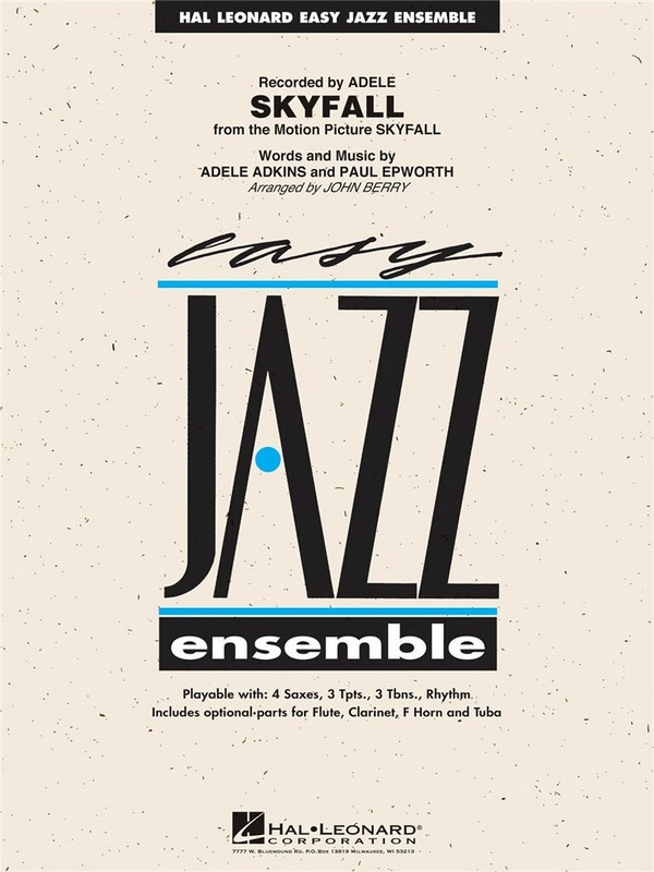 Adele Adkins_Paul Epworth, Skyfall&nbsp;&nbsp;Jazz Ensemble&nbsp;&nbsp;Partitur