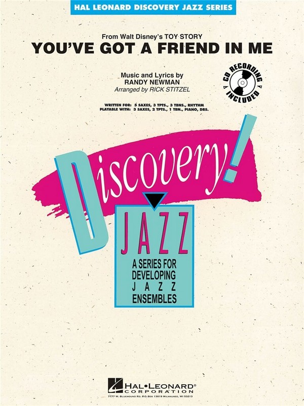 You'Ve Got A Friend In Me&nbsp;&nbsp;for big band&nbsp;&nbsp;score and parts