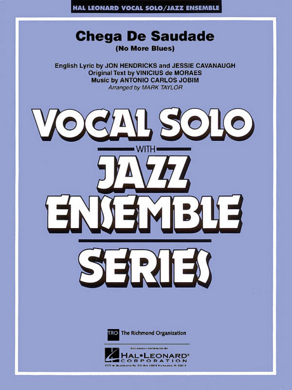 Chega de Saudade&nbsp;&nbsp;for vocal solo and jazz ensemble&nbsp;&nbsp;score