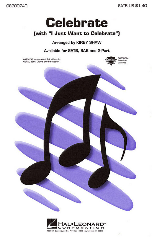 Celebrate&nbsp;&nbsp;SATB&nbsp;&nbsp;Chorpartitur