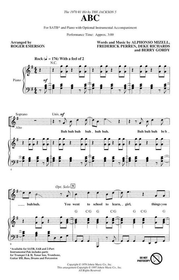 Alphonso Mizzell_Berry Gordy_Deke Richards_Frederick Perren, ABC ShowT&nbsp;&nbsp;Chor&nbsp;&nbsp;CD