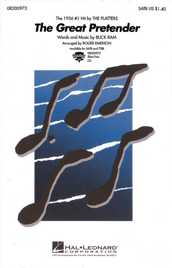 The Great Pretender&nbsp;&nbsp;for mixed choir and piano&nbsp;&nbsp;choral score