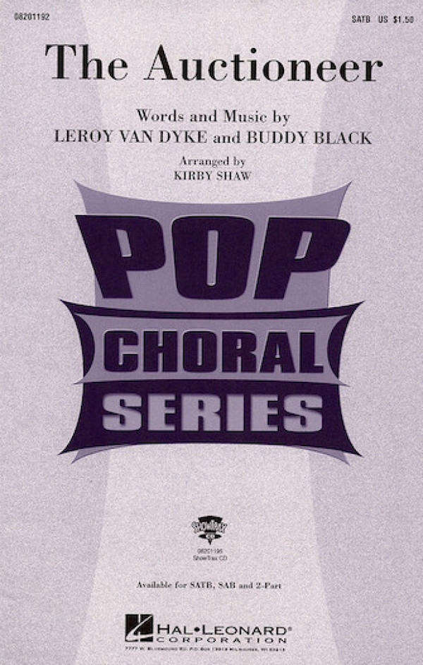 Buddy Black, The Auctioneer&nbsp;&nbsp;SAB&nbsp;&nbsp;Chorpartitur