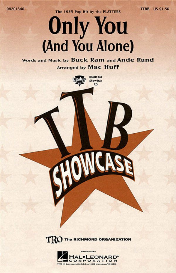 Ande Rand_Buck Ram, Only you(and you alone)&nbsp;&nbsp;TTBB&nbsp;&nbsp;Chorpartitur