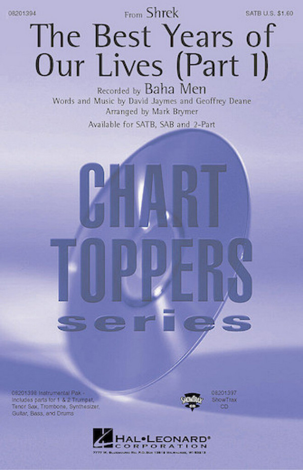 Best Years of Our Lives from Shrek&nbsp;&nbsp;2-Part Choir&nbsp;&nbsp;Stimme