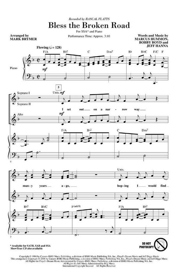 Bless the Broken Road&nbsp;&nbsp;Chor&nbsp;&nbsp;CD