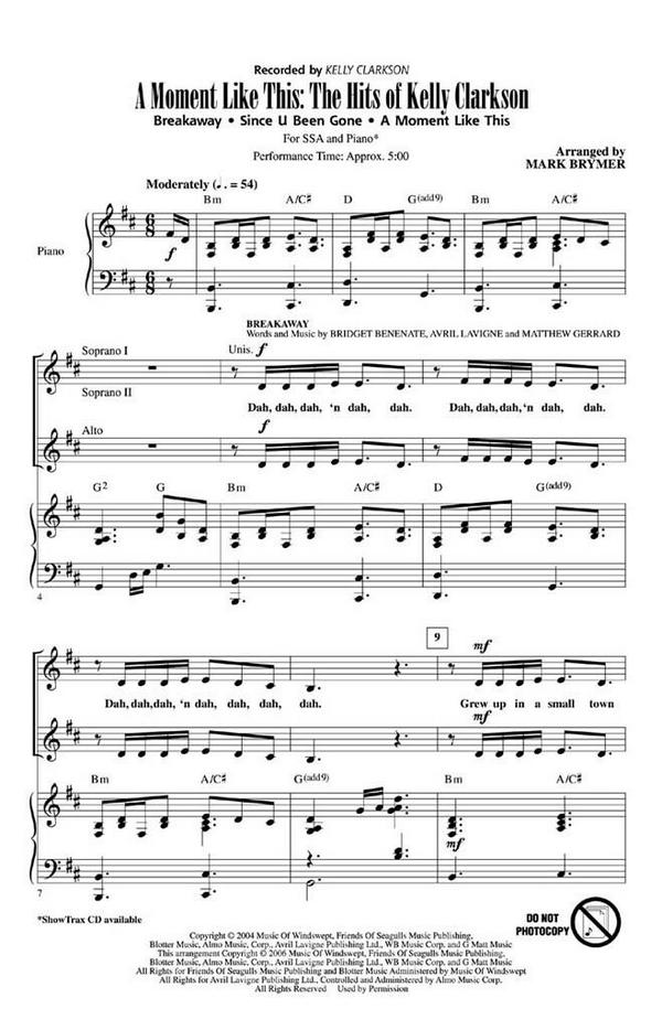 A Moment like This: The Hits of Kelly Clarkson&nbsp;&nbsp;Chor&nbsp;&nbsp;CD