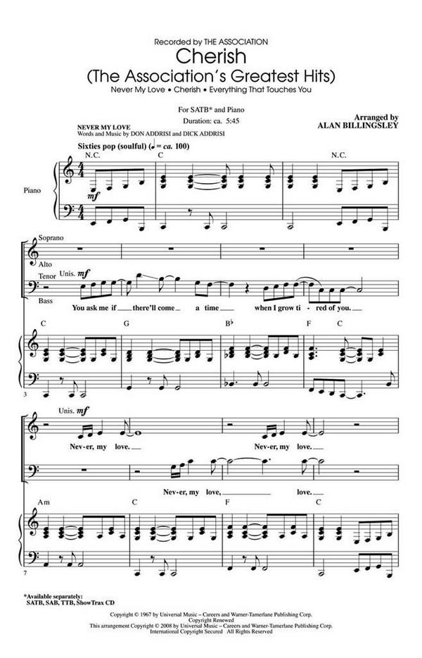 Cherish The Association's Greatest Hits&nbsp;&nbsp;Chor&nbsp;&nbsp;CD