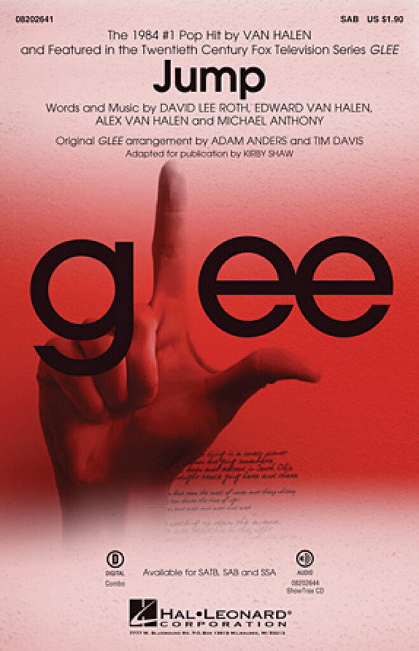 Alex van  Halen_David Lee Roth_Edward Van Halen_Michael Anthony, Jump &nbsp;&nbsp;SAB&nbsp;&nbsp;Chorpartitur