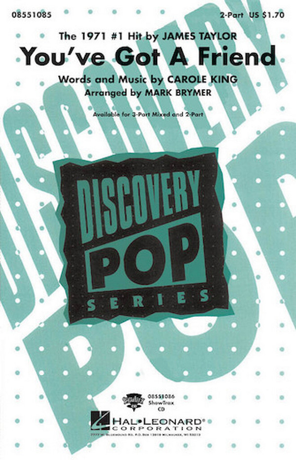 Carole King, You've got a friend&nbsp;&nbsp;Chor&nbsp;&nbsp;CD