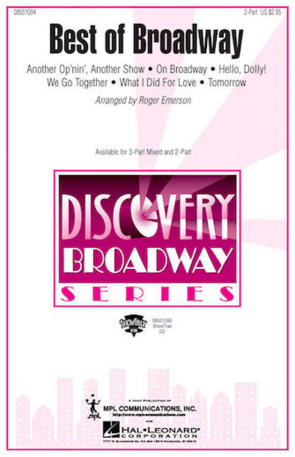 Best of Broadway (Medley)&nbsp;&nbsp;Chor&nbsp;&nbsp;CD