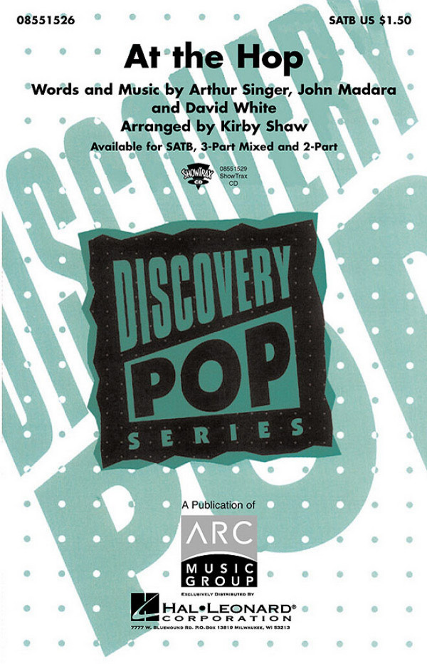 Arthur Singer_David White_John Medora, At the Hop&nbsp;&nbsp;SATB&nbsp;&nbsp;Chorpartitur
