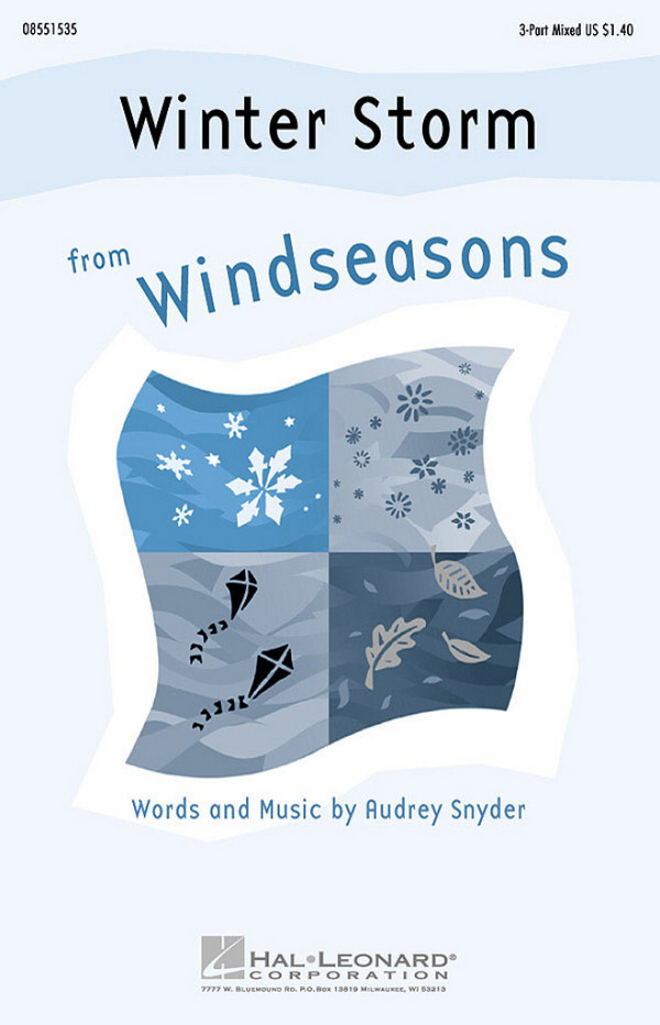 Audrey Snyder, Winter Storm&nbsp;&nbsp;3-Part Choir&nbsp;&nbsp;Chorpartitur