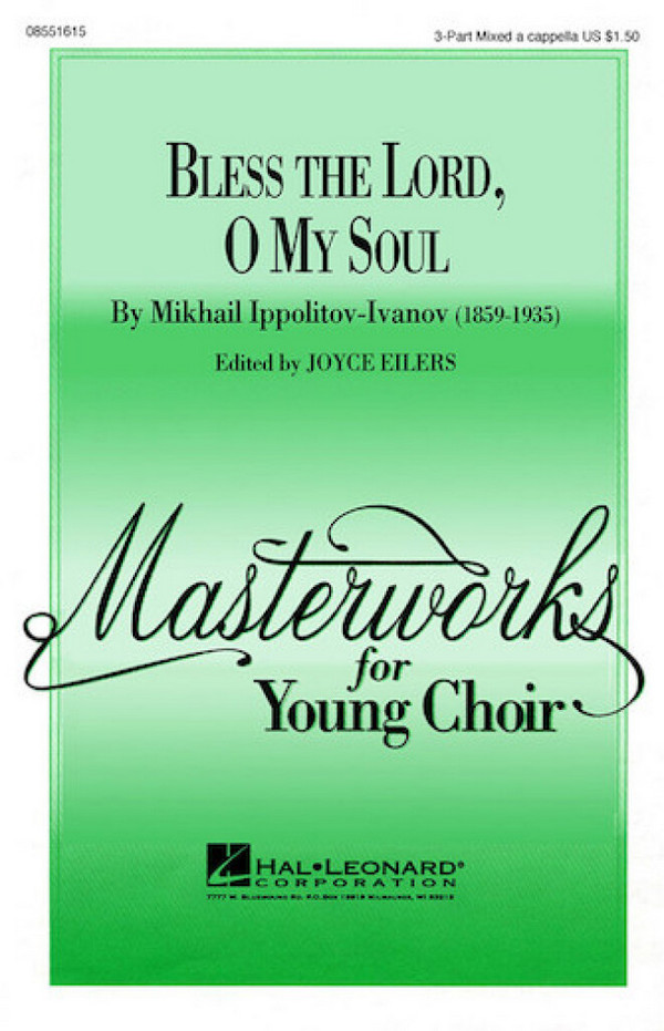 Bless the Lord, O My Soul (Op. 37, No. 2)&nbsp;&nbsp;TTBB&nbsp;&nbsp;Chorpartitur