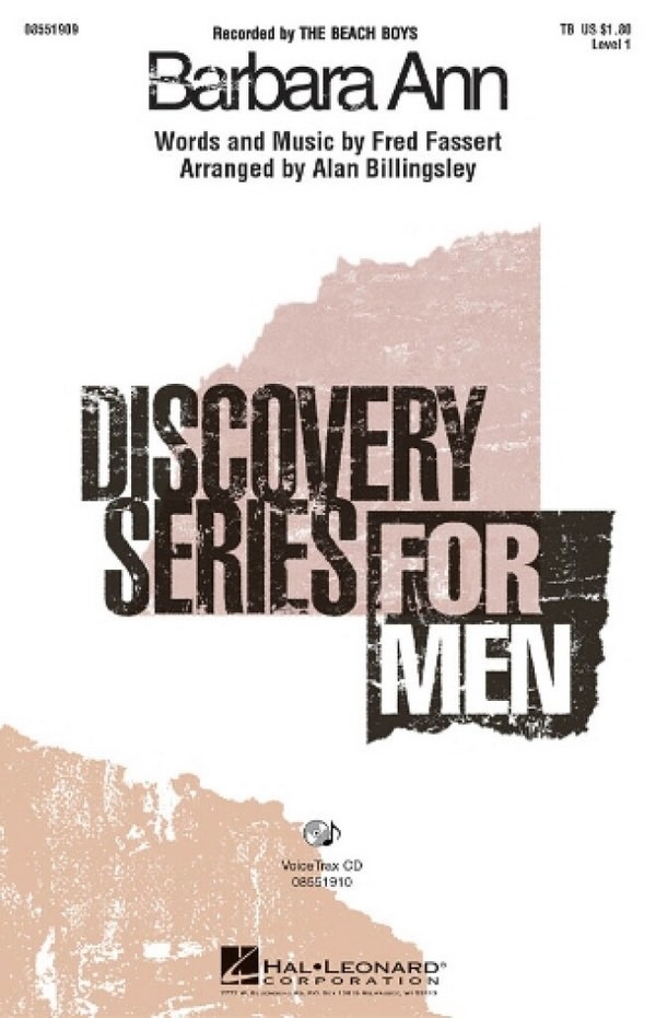 Barbara Ann&nbsp;&nbsp;TB and Piano&nbsp;&nbsp;Chorpartitur